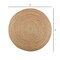 Edge Collections - 6' - Natural - Handwoven Natural Jute Round Rug for Rustic Home Decor - 1 Piece